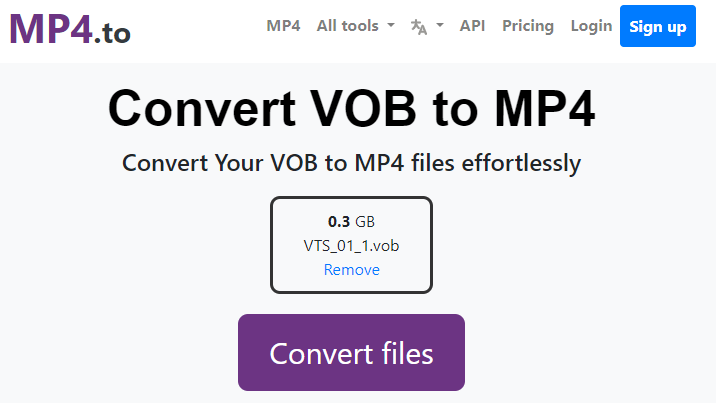 best online VOB to MP4 converter for fast conversion