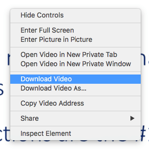 download JW Player video on Mac using Safari