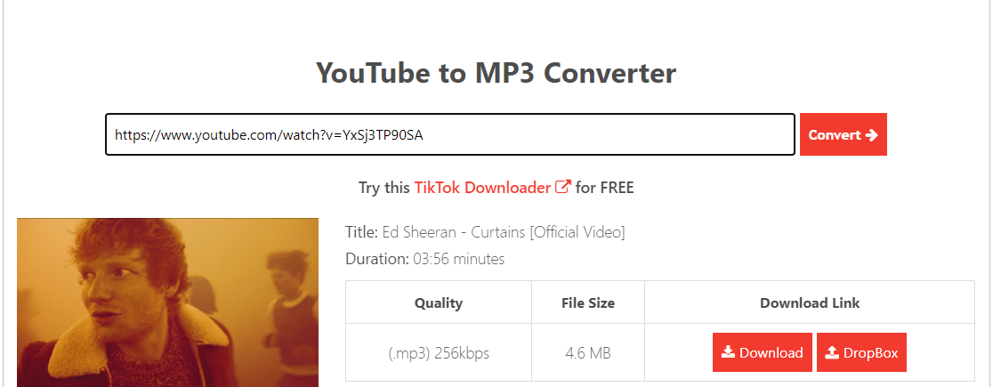 onlymp3 convert to mp3 step 2