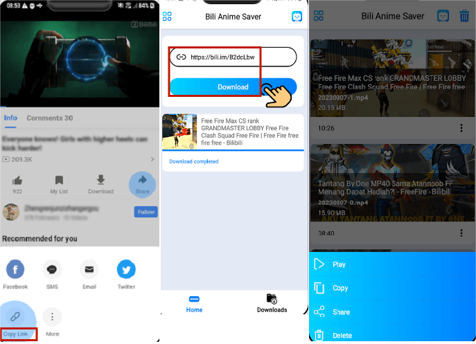 Bilibili downloader for Android