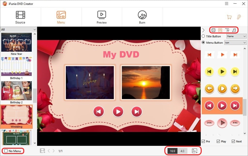 customize DVD menu