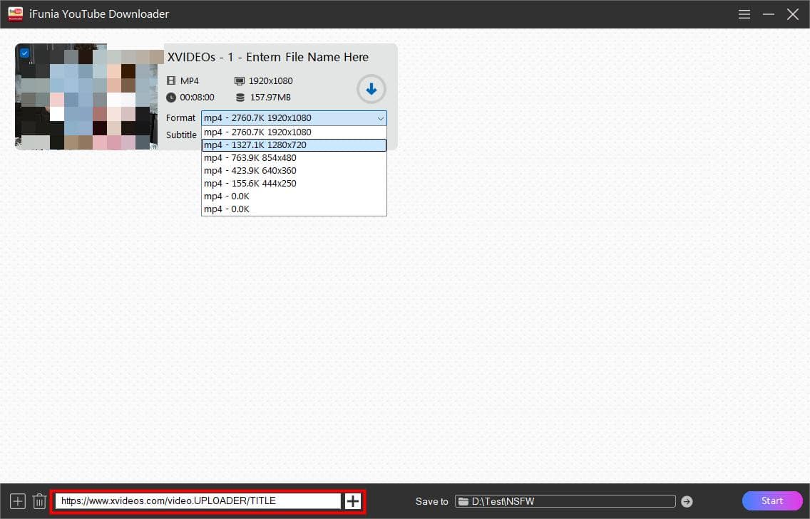ifunia load video from xvideos