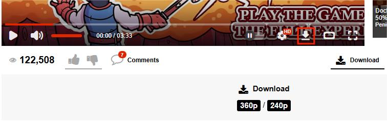 xvideos download button